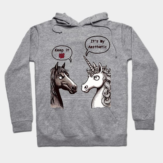 Keep It 100 Unicorn Hoodie by Mr.PopArts